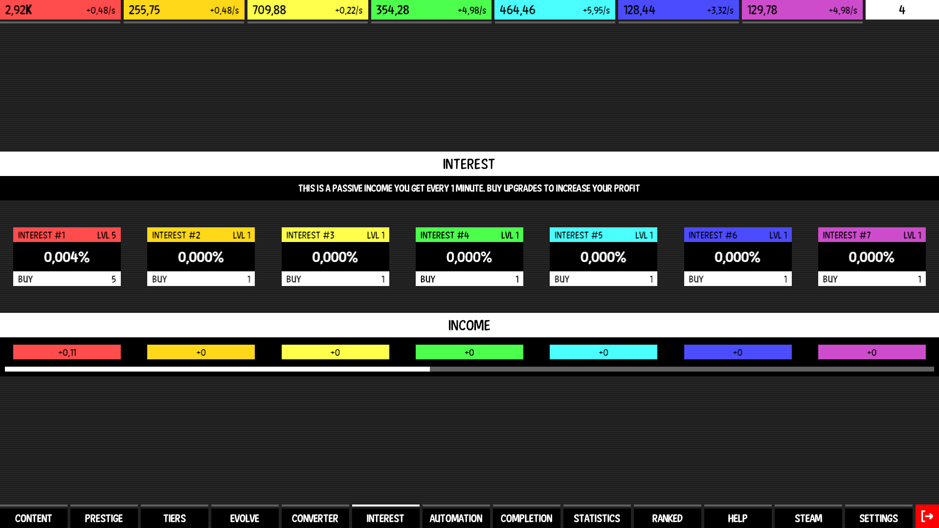 #5. Idle Colors (Steam) De: Like Idle Games