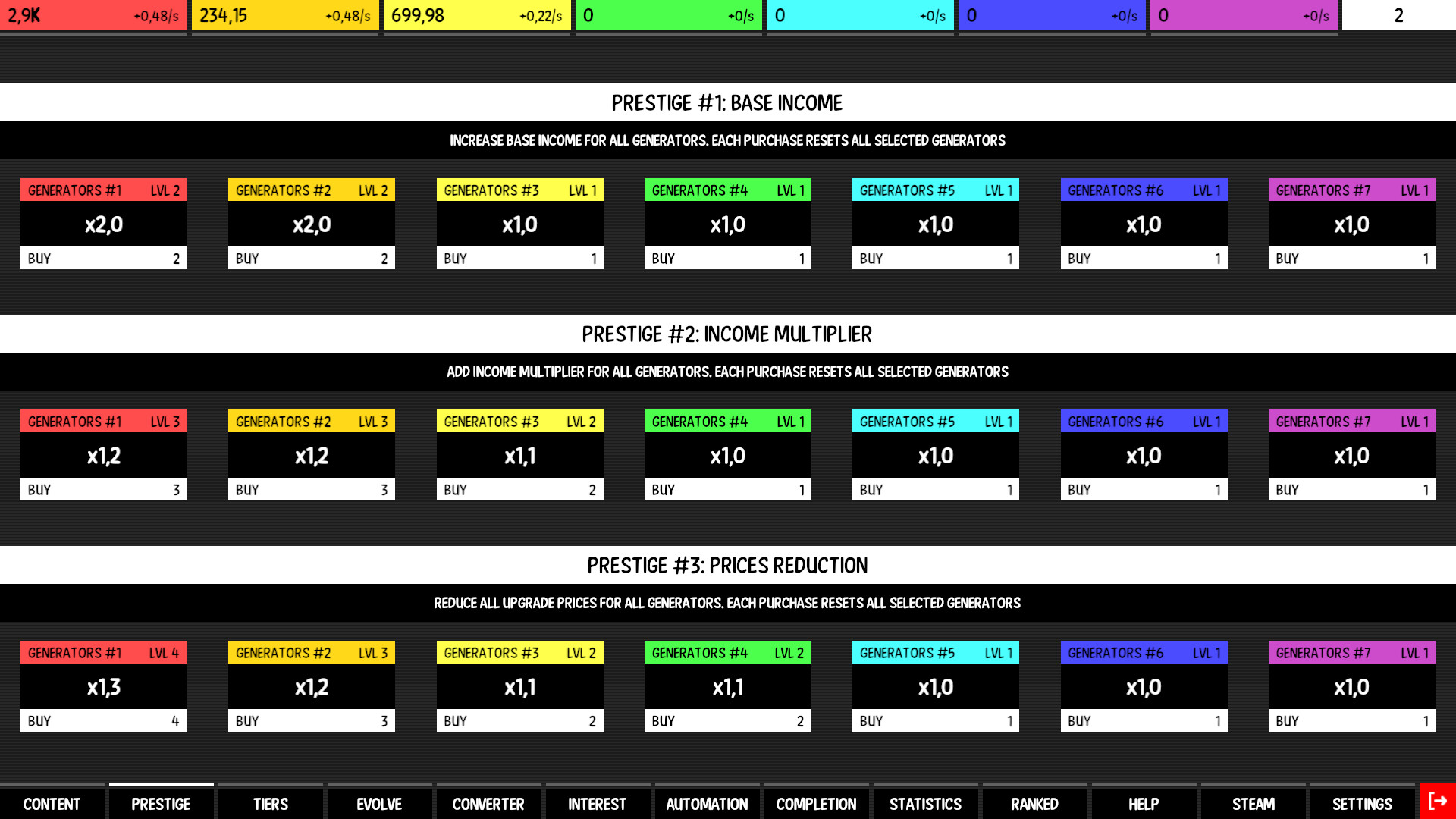 #2. Idle Colors (Steam) De: Like Idle Games