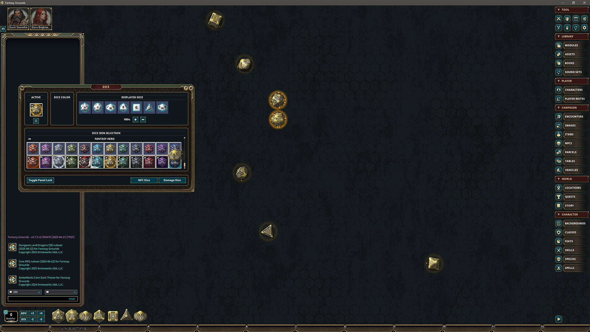 Fantasy Grounds - Fantasy Heroes Dice Pack Volume 1 Featured Screenshot #1