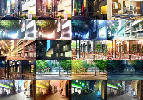 RPG Maker MV - Minikle Backgrounds Bundle Cityscape part01