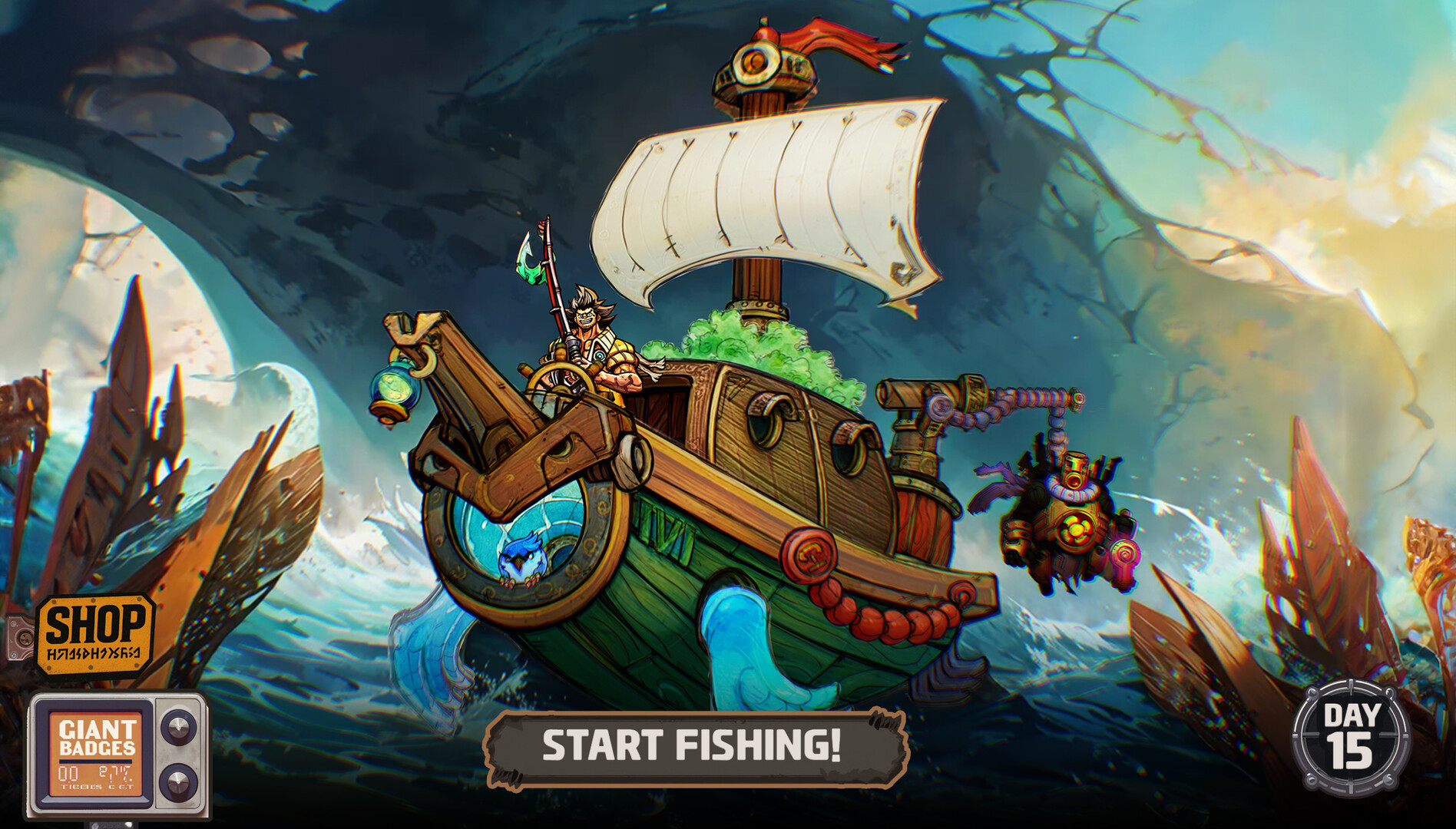 OHAYO GIANTHOOK!: Monster Fishing Adventure screenshot #1
