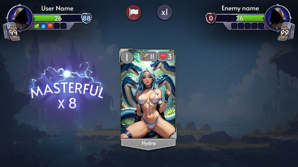 Скриншот из Harem of Lust: Battle Cards Demo