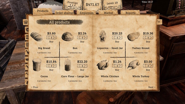 Wild West General Store Simulator.