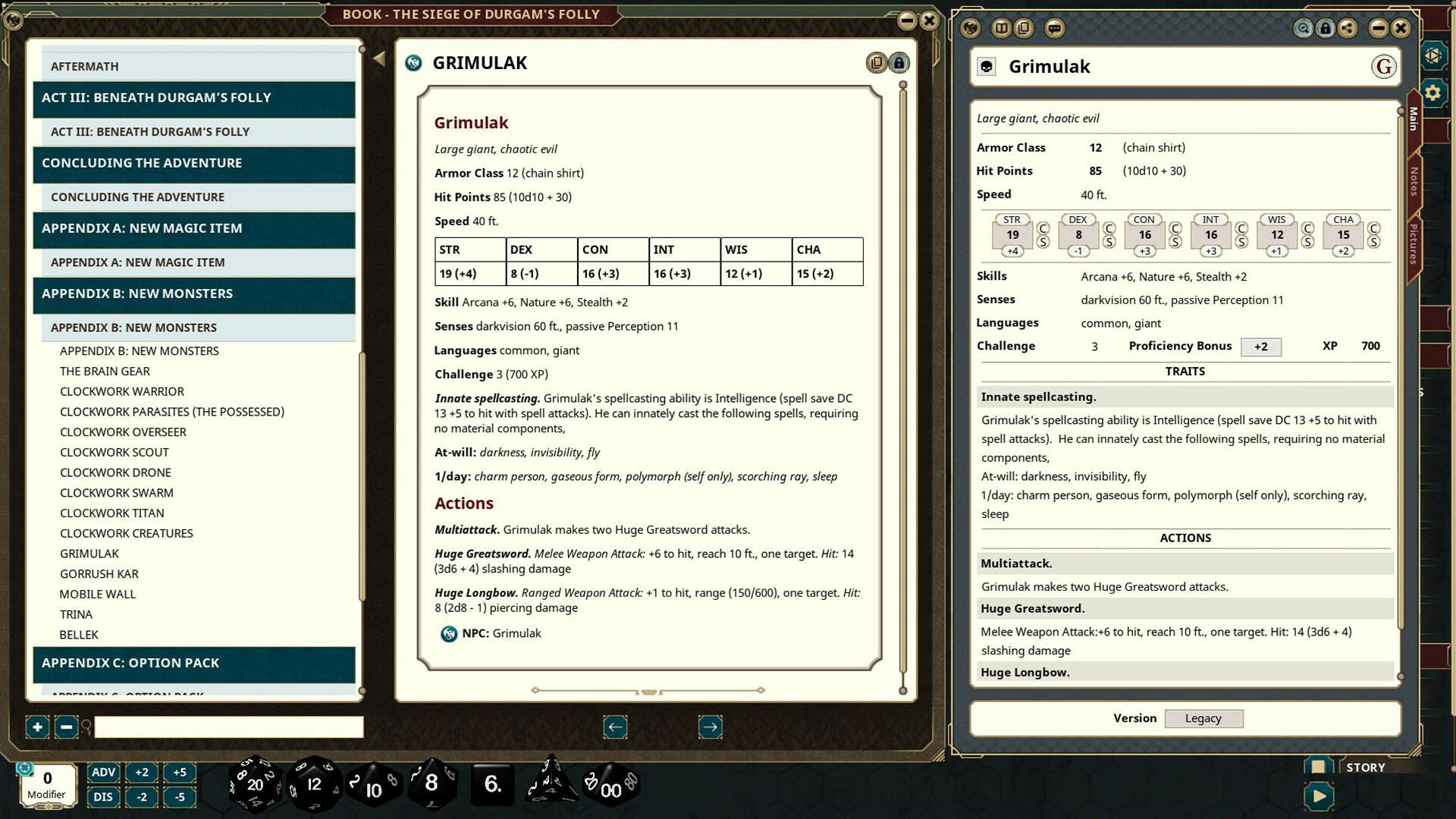 Fantasy Grounds - The Siege of Durgam's Folly (5e)のスクリーンショット 1