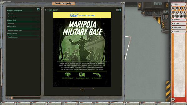 Fantasy Grounds - Fallout RPG - NPC Pack 4 - Mariposa Military Base