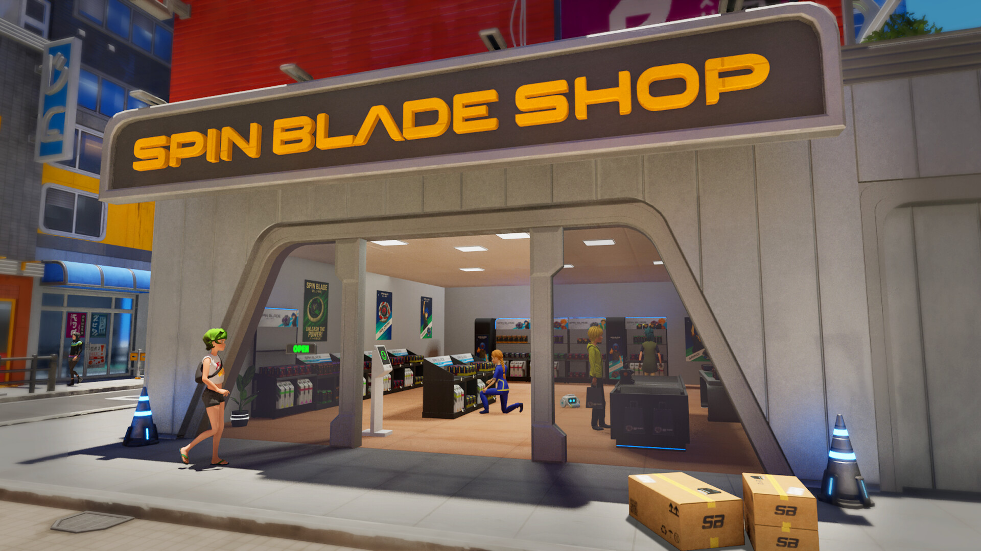 Spin Blade Shop Simulator screenshot #2
