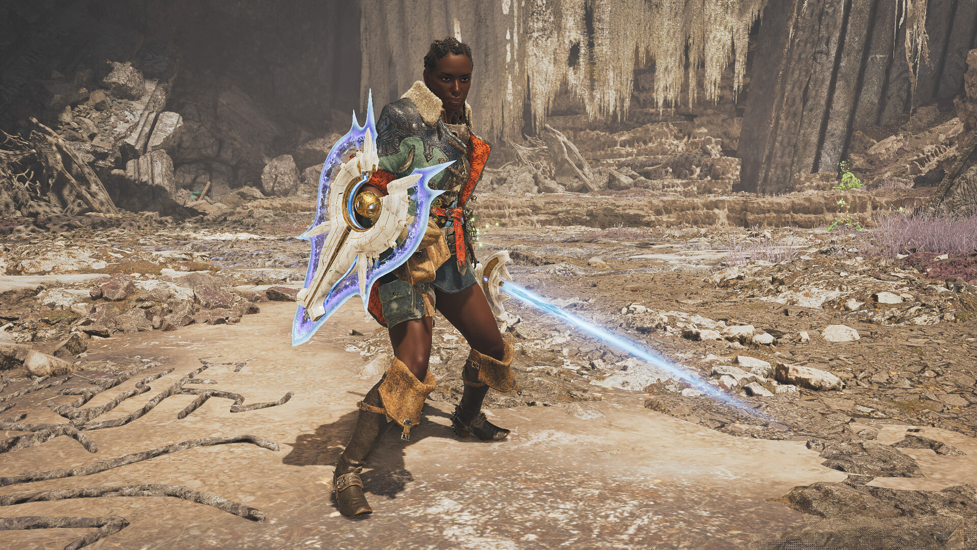 Monster Hunter Wilds - Layered Charge Blade: Cosmoloid Arms Featured Screenshot #1