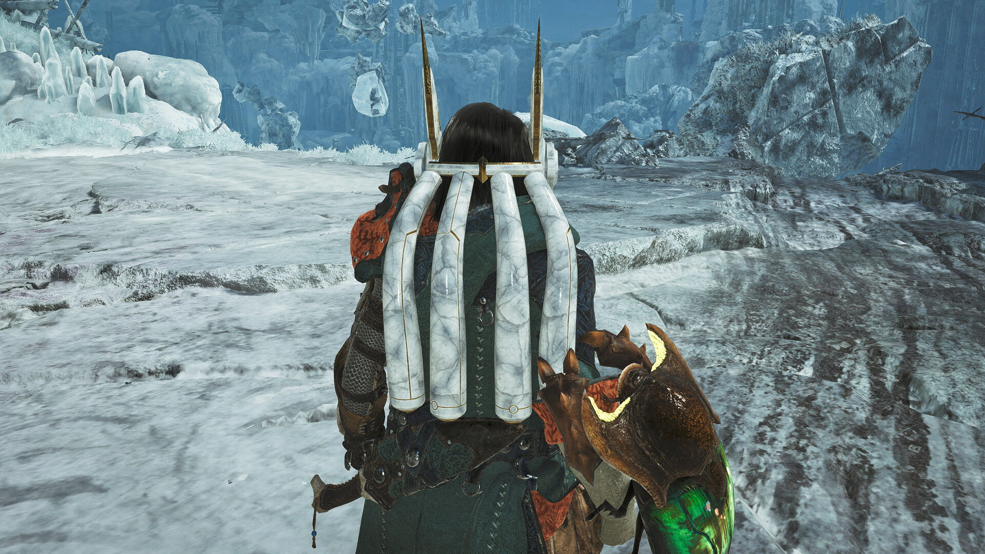 Скриншот Monster Hunter Wilds - Многослойная глефа насекомых: космолоидная глефа — кадр 3