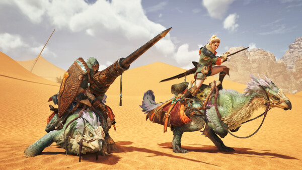 Monster Hunter Wilds - Photo Pose: Seikret Battle-Ready Pose