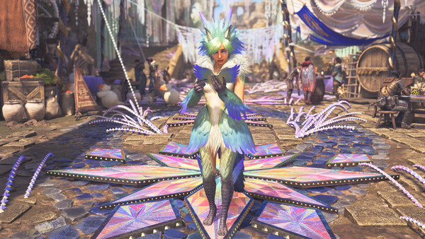Monster Hunter Wilds - Alma Outfit: Featherskirt Seikret Dress