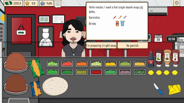 Screenshot of Master of Cigkofte gameplay showing in-action mechanics