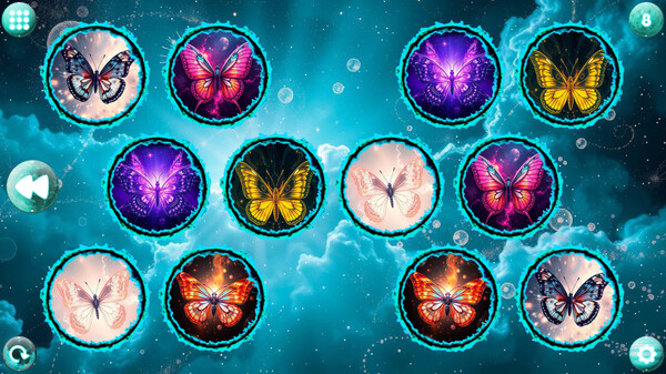 Скриншот из Space Memory: Butterflies