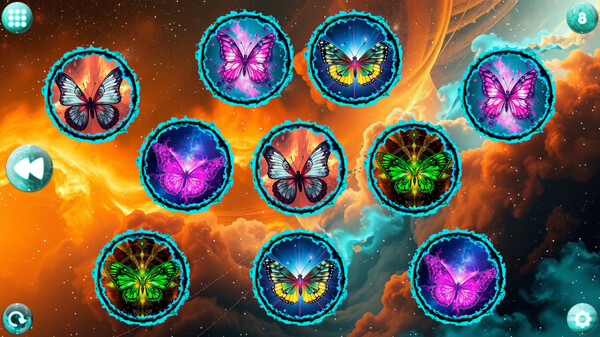 Скриншот из Space Memory: Butterflies