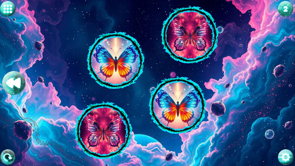 Скриншот из Space Memory: Butterflies