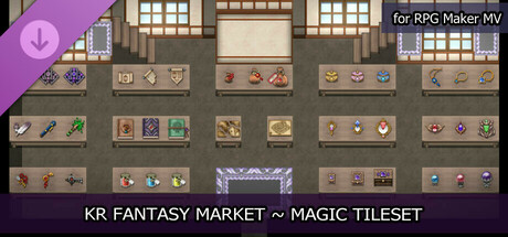 RPG Maker MV - KR Fantasy Market - Magic Tileset cover art