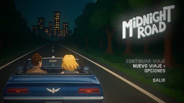 Screenshot of Midnight Road gameplay showing in-action mechanics
