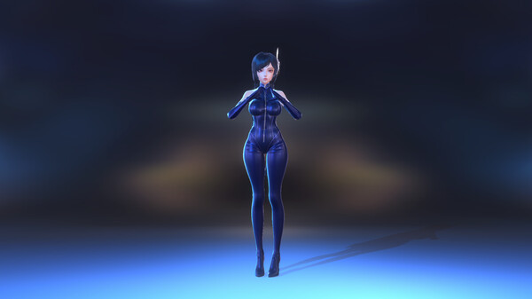 Angel Legion-DLC Tight Leather (Blue)