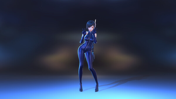 Angel Legion-DLC Tight Leather (Blue)
