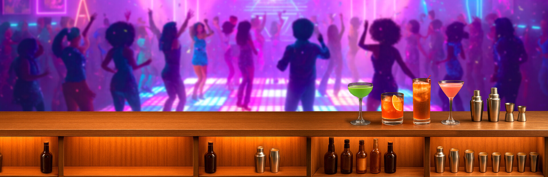 Under the Disco Lights - 80's Bar Simulator