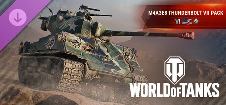World of Tanks — M4A3E8 Thunderbolt VII Pack (VI American Medium Tank) banner image