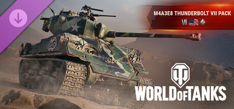 World of Tanks — M4A3E8 Thunderbolt VII Pack (VI American Medium Tank)  banner image