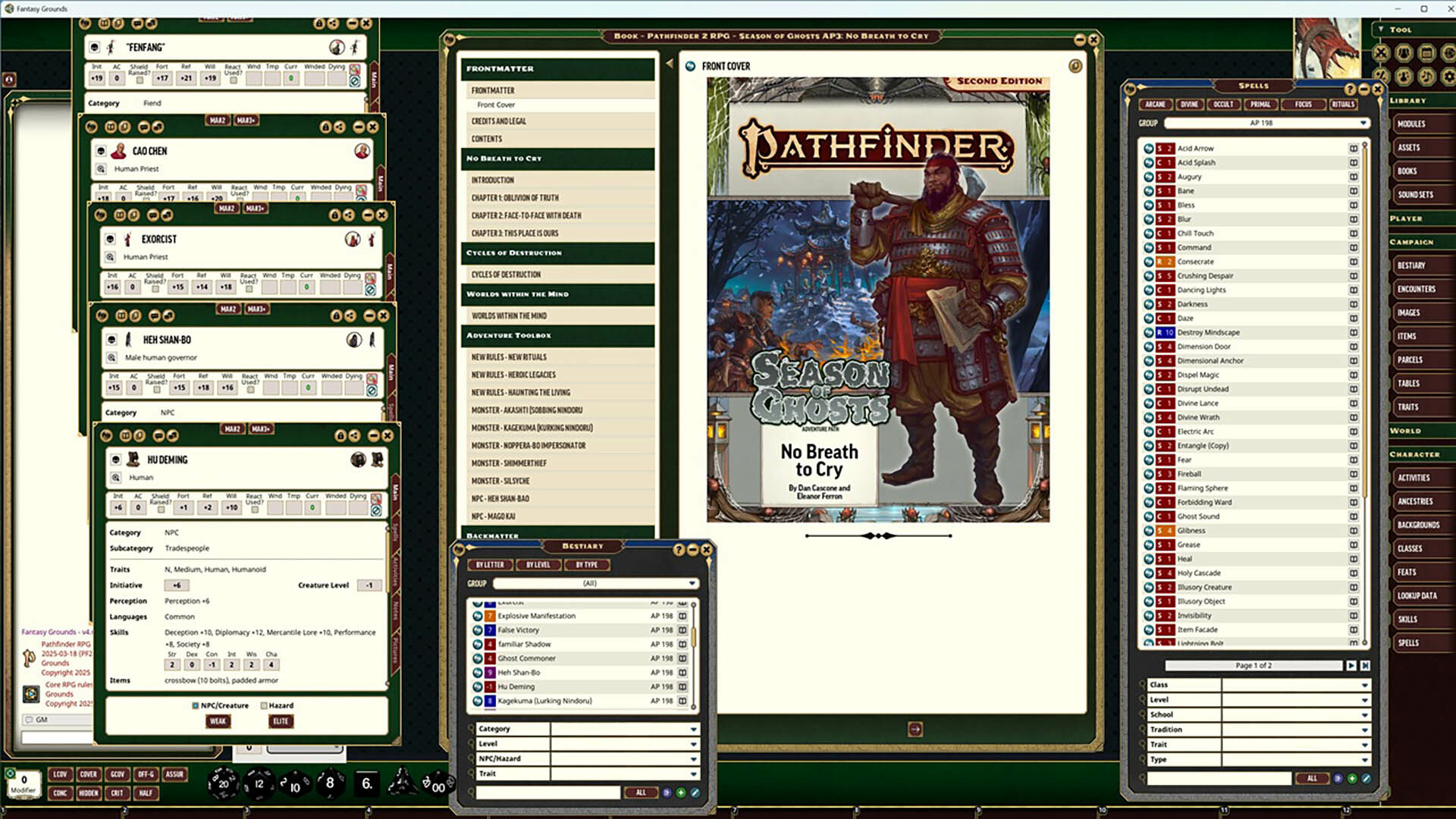 Fantasy Grounds - Pathfinder 2 RPG - Season of Ghosts AP 3: No Breath to Cry Featured Screenshot #1