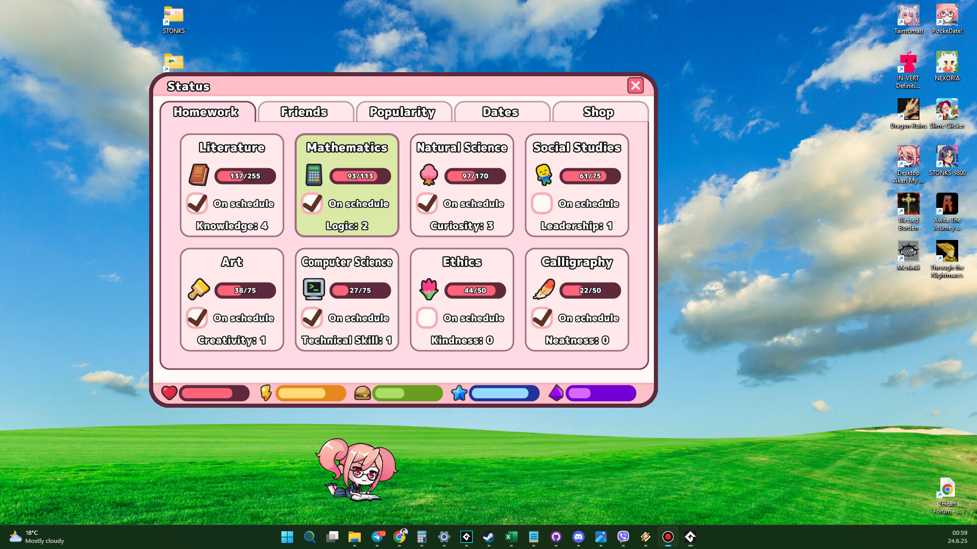 Desktop Akari: My Cute Companion screenshot #2