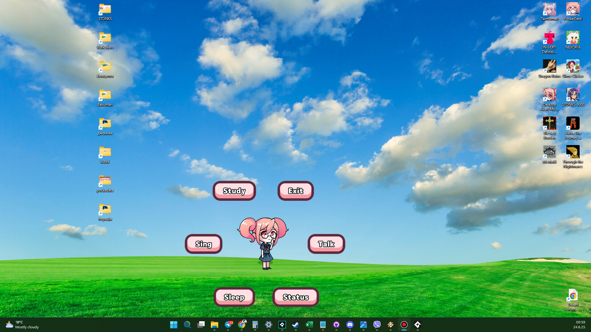 Desktop Akari: My Cute Companion screenshot #3