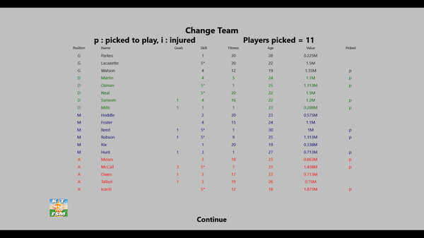 Скриншот из Kevin Toms Football Star Manager