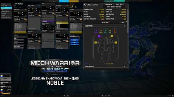 MechWarrior Online™ - Noble Legendary Mech Pack