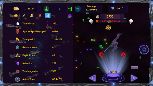 Star Clicker Odyssey game for Linux 1