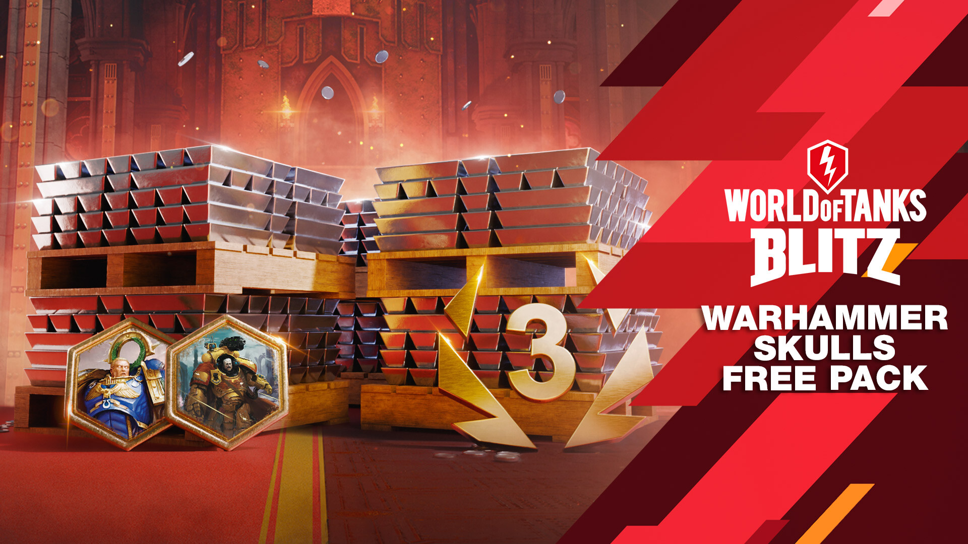 World of Tanks Blitz - Warhammer Skulls Free Pack Featured Screenshot #1