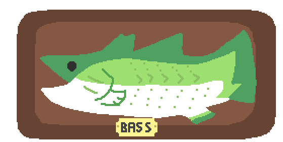 Singing bass flopping its tail