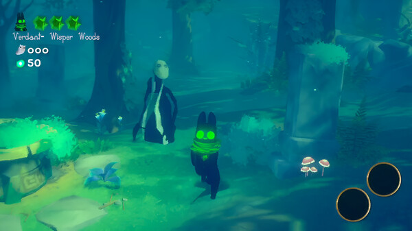 Screenshot of Bunnimon gameplay showing in-action mechanics