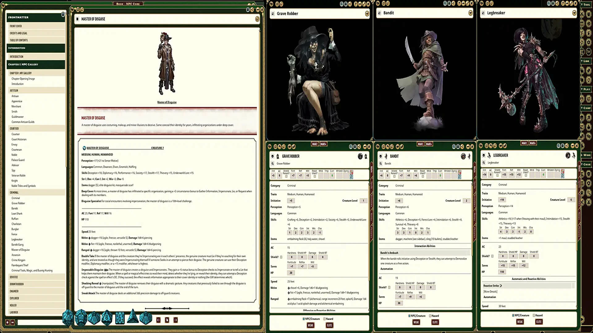 Fantasy Grounds - Pathfinder 2 RPG - NPC Core Featured Screenshot #1