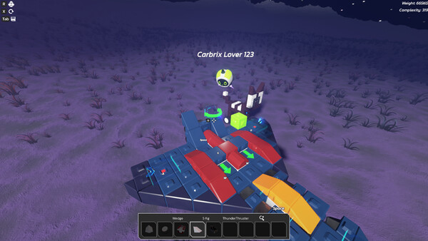 Screenshot of Carbrix gameplay showing in-action mechanics