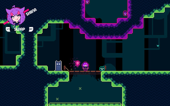 Screenshot of Mahoshii Swap gameplay showing in-action mechanics