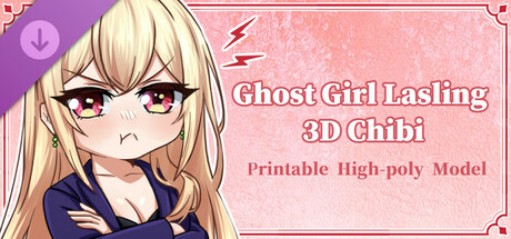 Ghost Girl Lasling-3D printable High-poly Model cover art