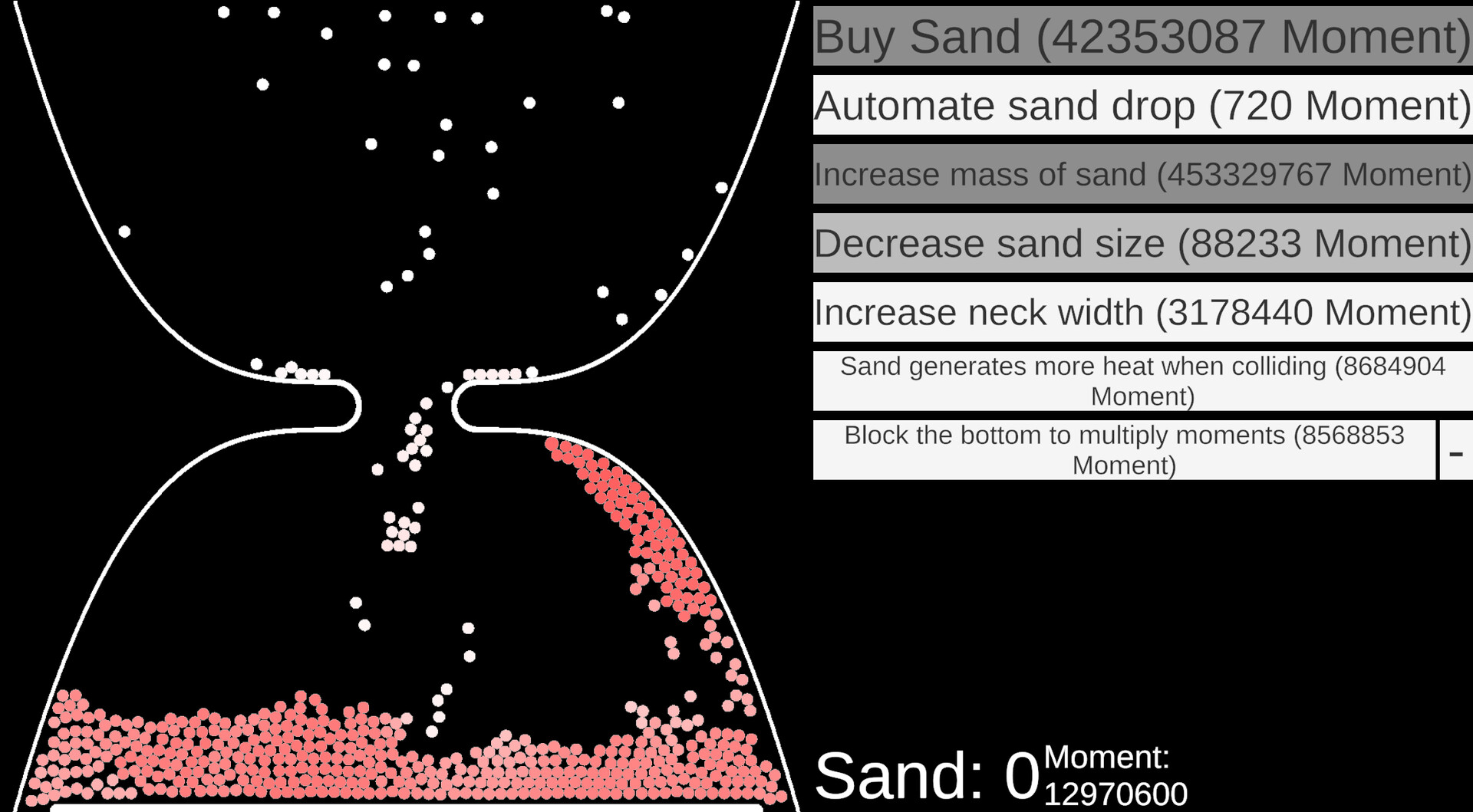 #3. Falling Sand Idle (Steam) Podle: Vegetablebread Games