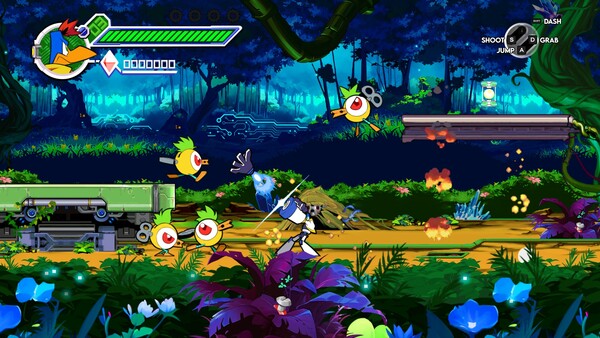 Screenshot of DekaDuck gameplay showing in-action mechanics