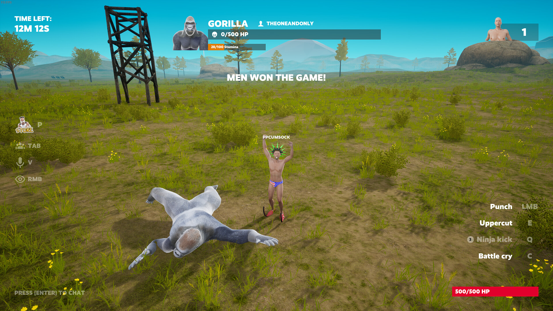 #10. 100 Men vs 1 Gorilla (Steam) 由: Kekdot