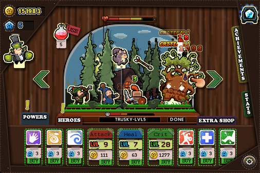 Tap Heroes screenshot