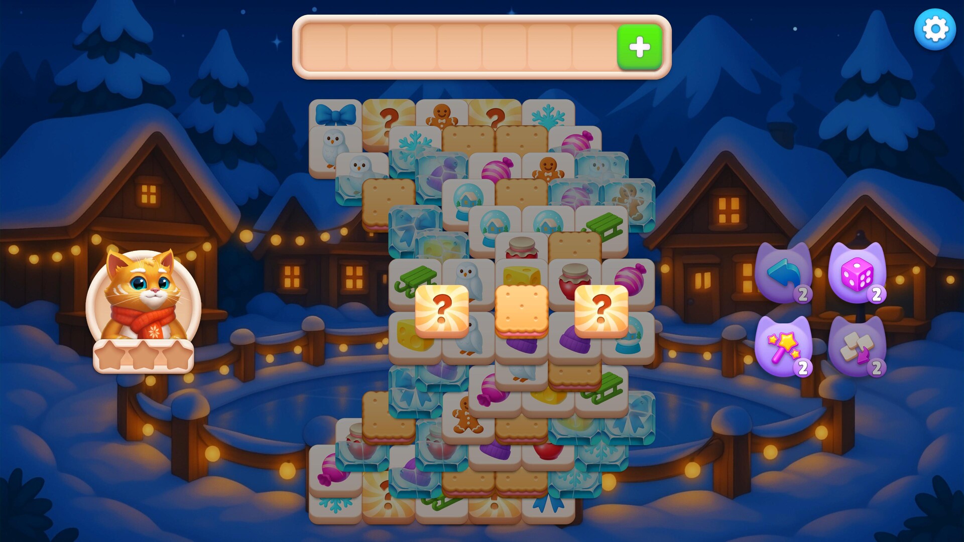 Catjong 2: Pawprints in the Snow screenshot #1