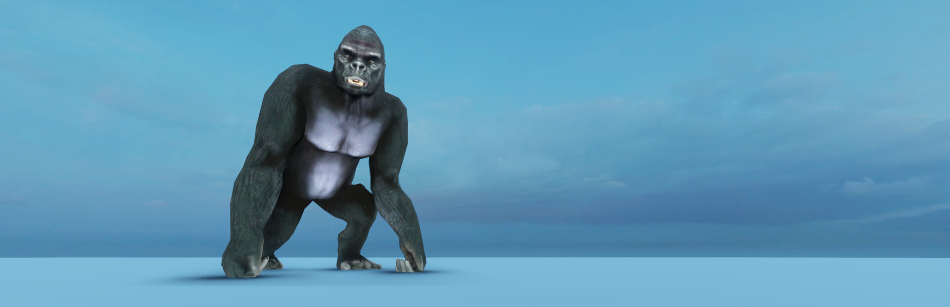 A Gorilla vs 100 Men Simulator