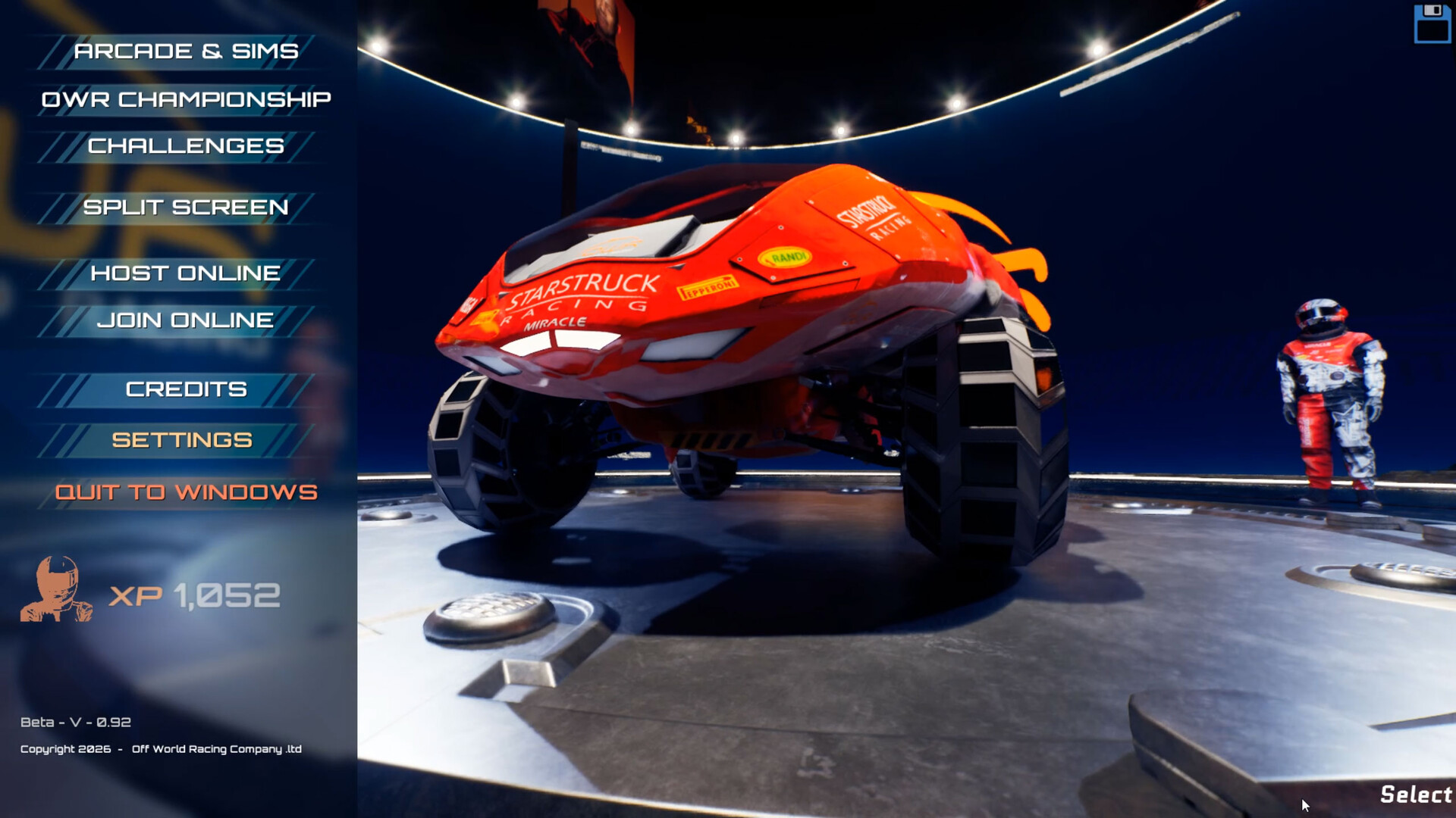 Off World Racing screenshot #1