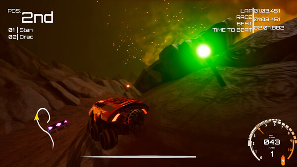 Screenshot 4 of Off World Racing - final gameplay screenshot