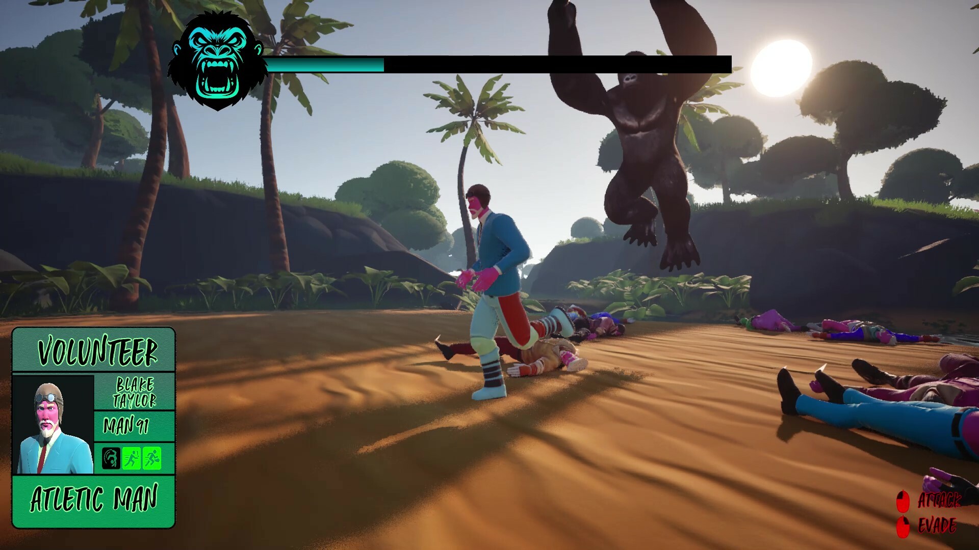 100 Men VS Gorilla screenshot #4