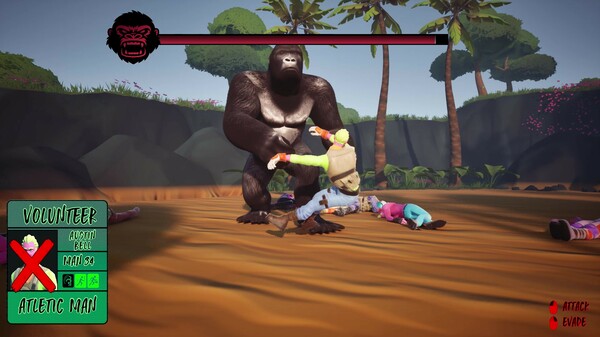 Скриншот из 100 MEN VS GORILLA