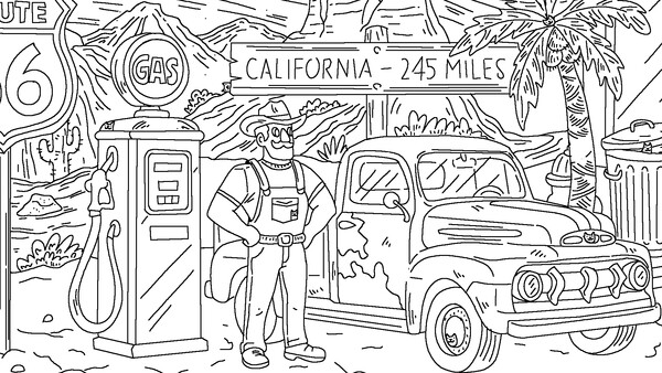 100 Cats Lost In USA Find & Color — screenshot 7