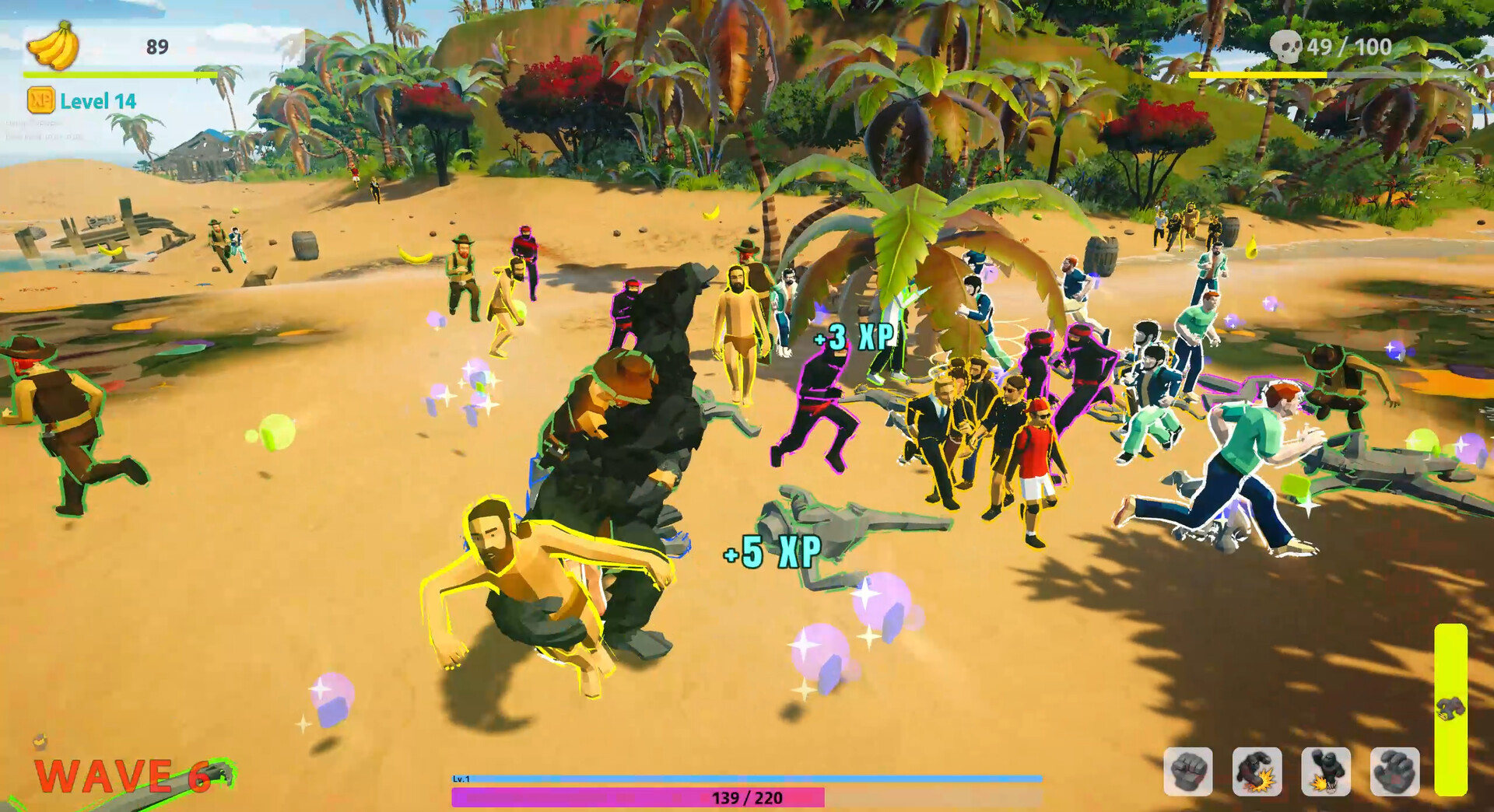 The Showdown: Gorilla vs 100 screenshot #2